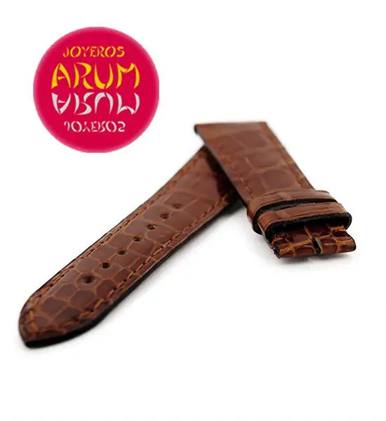 Cartier Strap Tank/Ronde Crocodile Brown Leather KD20QN67
