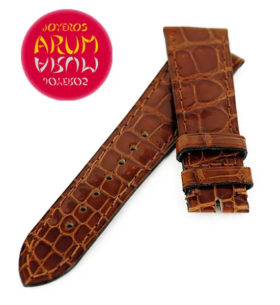 Cartier Strap Tank/Ronde Crocodile Brown Leather KD20QN67