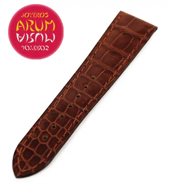 Cartier Strap Tank/Ronde Crocodile Brown Leather KD20QN67