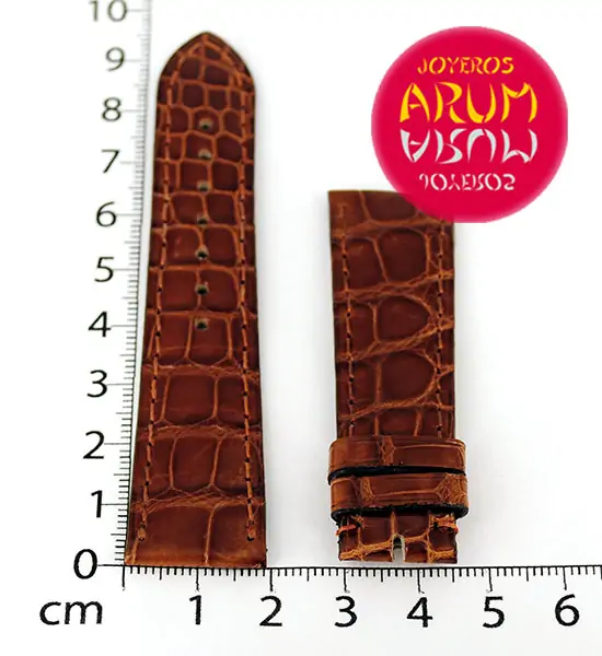 Cartier Strap Tank/Ronde Crocodile Brown Leather KD20QN67