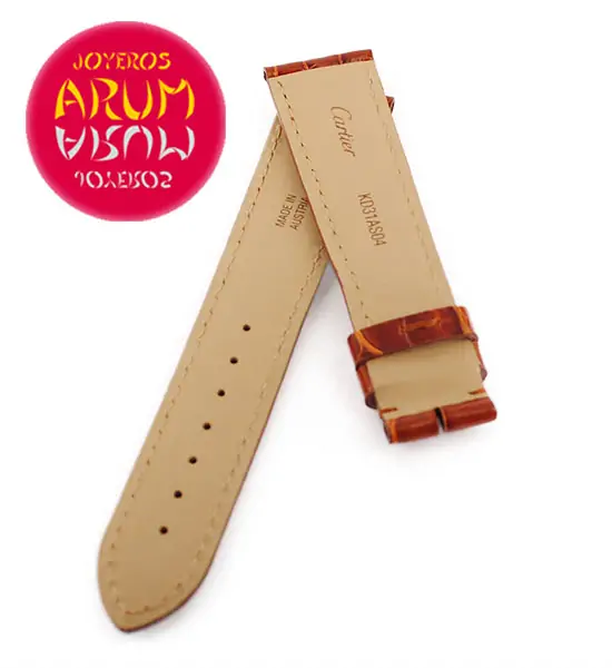 Cartier Strap Tank / Ronde Brown Crocodile Leather KD31AS04