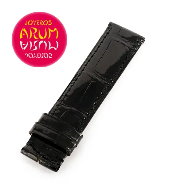 Cartier Strap Tank / Ronde Black Crocodile Leather KD25AP40