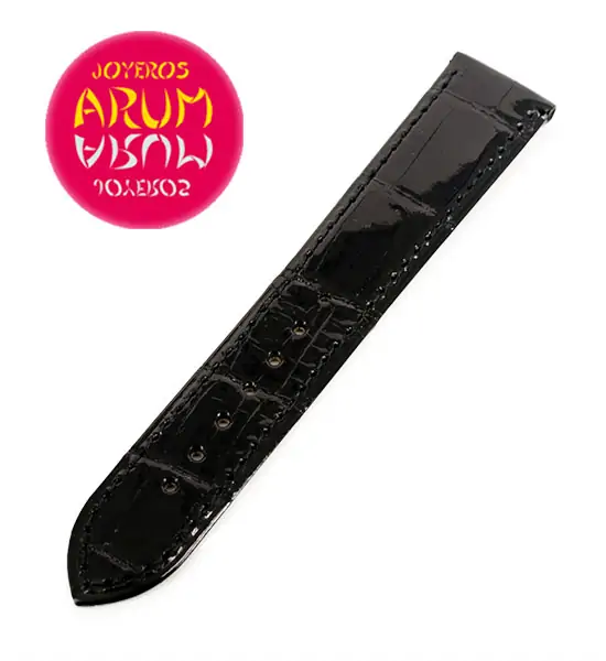 Cartier Strap Tank / Ronde Black Crocodile Leather KD25AP40