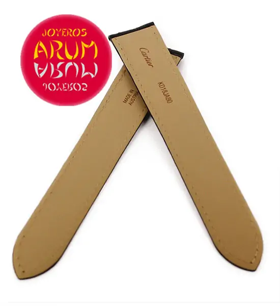 Cartier Strap Tank / Ronde Black Leather KD18JA80