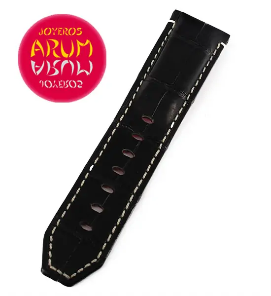 Z Panerai Ferrari Strap Black Crocodile Leather 24 -22
