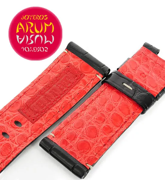 Z Panerai Ferrari Strap Black Crocodile Leather 24 -22
