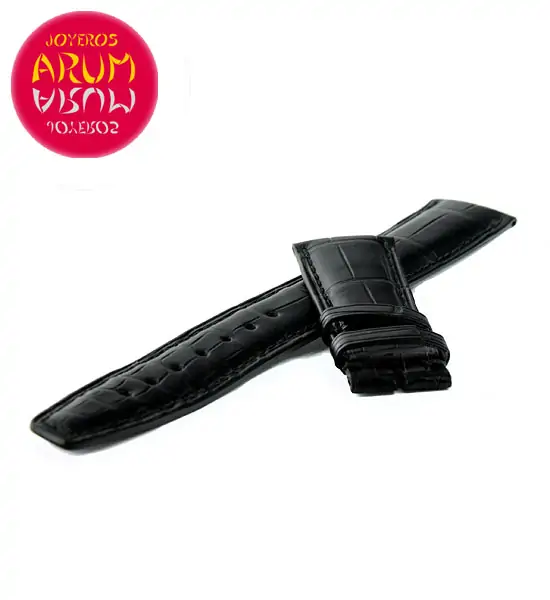 Z IWC Strap Black Cocodrile Leather Deployant 20 - 18 53746 "SOL