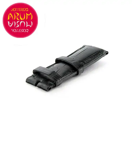 Z IWC Strap Black Cocodrile Leather Deployant 20 - 18 53746 "SOL