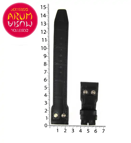 Z IWC Strap Black Crocodile Leather Deployant 22 - 18 A05992 "SO