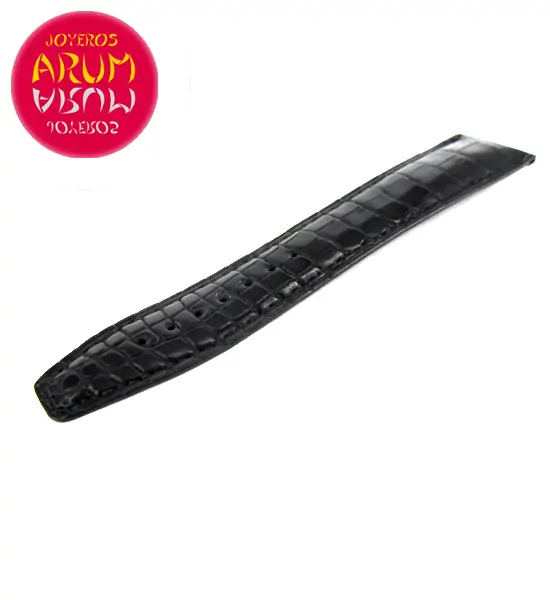 Z IWC Strap Cocodrile Black Leather Deployant 22 - 18 A20063 "SO