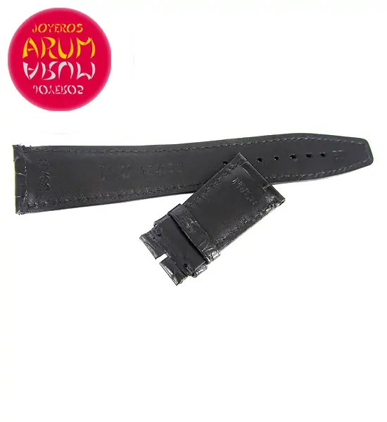Z IWC Strap Cocodrile Black Leather Deployant 22 - 18 A20063 "SO