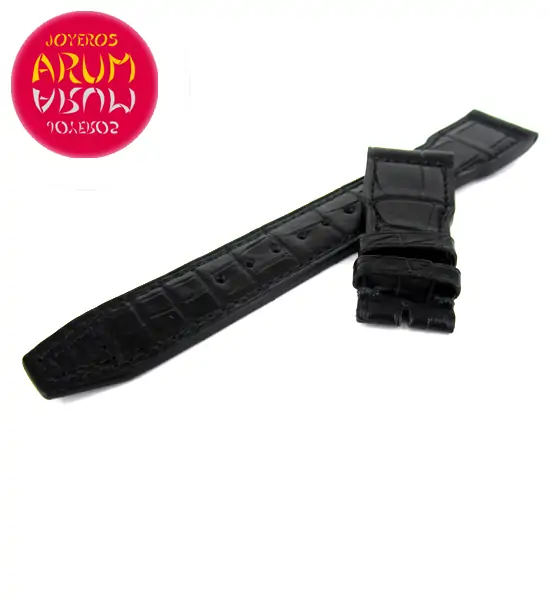 Z IWC Strap Black Cocodrile Leather Deployant 21 - 17 A59226 "SO