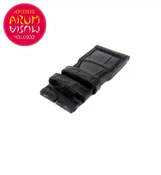 Z IWC Strap Black Cocodrile Leather Deployant 21 - 17 A59226 "SO