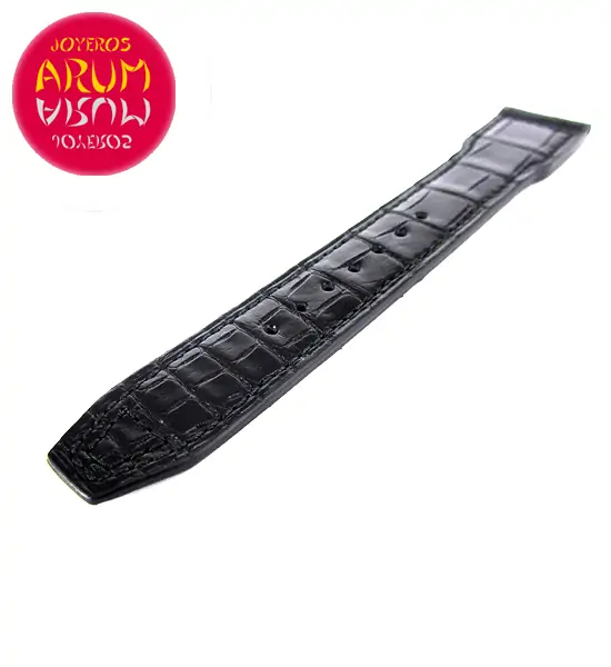 Z IWC Strap Black Cocodrile Leather Deployant 21 - 17 A59226 "SO