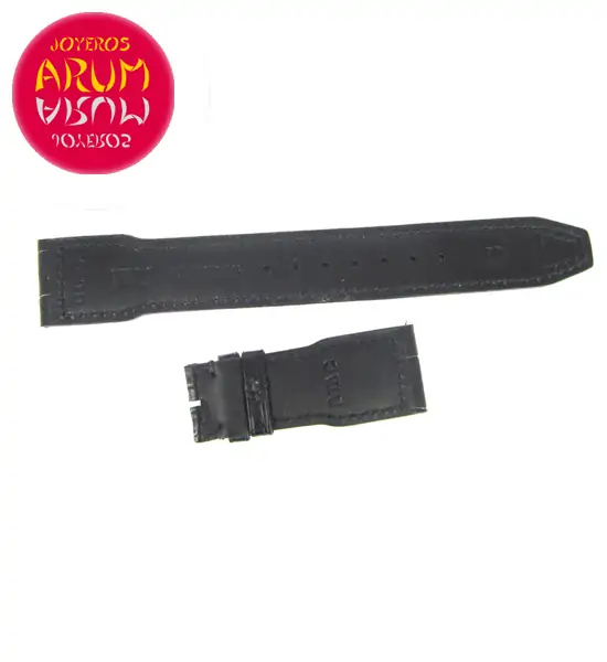Z IWC Strap Black Cocodrile Leather Deployant 21 - 17 A59226 "SO
