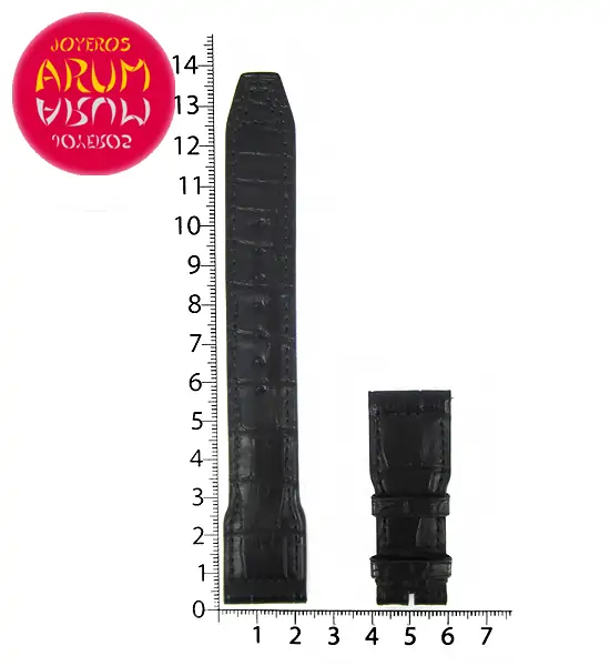 Z IWC Strap Black Cocodrile Leather Deployant 21 - 17 A59226 "SO