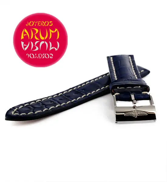 Breitling Strap Blue Crocodile Leather 22 - 20 RAC42 "SOLD"