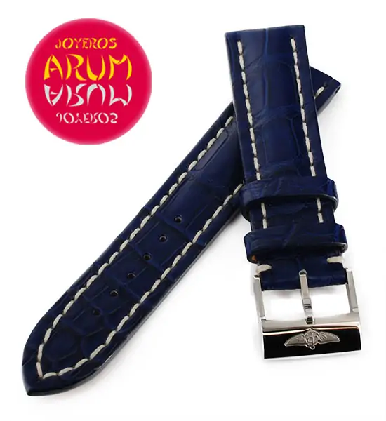Breitling Strap Blue Crocodile Leather 22 - 20 RAC42 "SOLD"