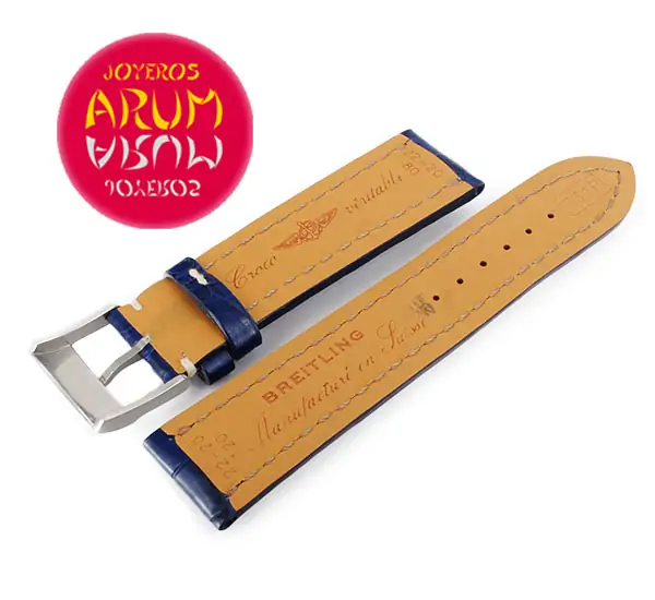 Breitling Strap Blue Crocodile Leather 22 - 20 RAC42 "SOLD"