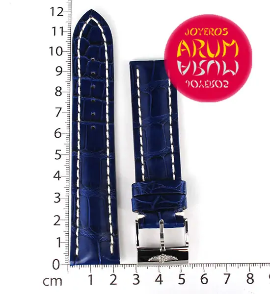 Breitling Strap Blue Crocodile Leather 22 - 20 RAC42 "SOLD"