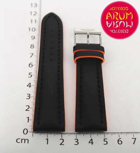 Breitling Strap Black Orange Leather 22 - 20 RAC30 "SOLD"
