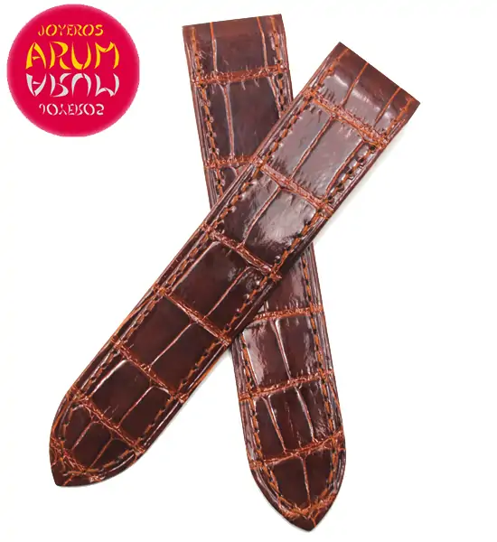 Cartier Strap Santos 100 Brown Crocodile 23 - 21 RAC122 "SOLD"