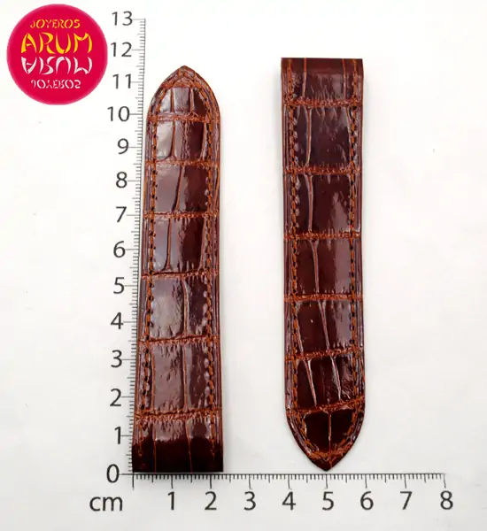 Cartier Strap Santos 100 Brown Crocodile 23 - 21 RAC122 "SOLD"