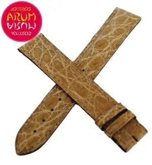 Cartier Strap Beige Crocodile Strap Tank / Ronde RAC28