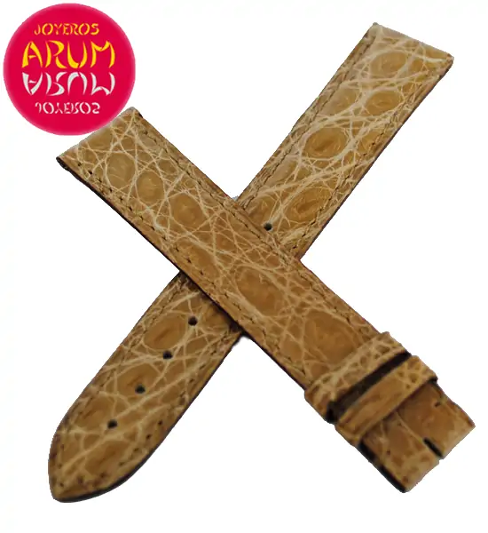 Cartier Strap Beige Crocodile Strap Tank / Ronde RAC28
