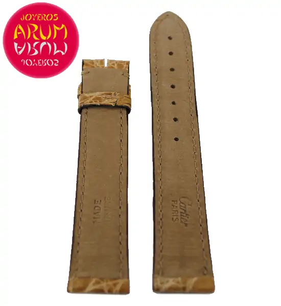 Cartier Strap Beige Crocodile Strap Tank / Ronde RAC28
