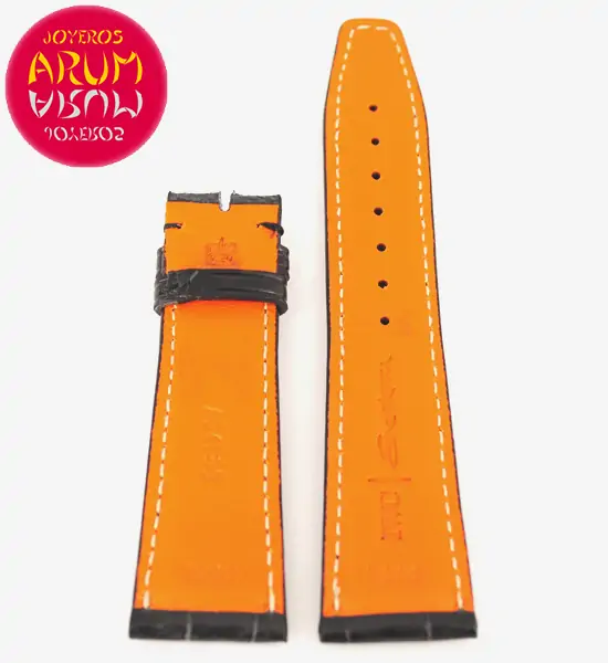 Z IWC Strap Crocodile Black Leather A54580 22 - 18 "SOLD"