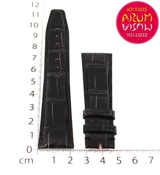 Z IWC Strap Crocodile Black Leather A54580 22 - 18 "SOLD"