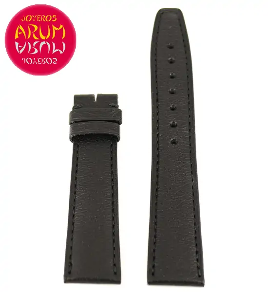 Z IWC Strap Black Leather 58074 19 - 16 "SOLD"