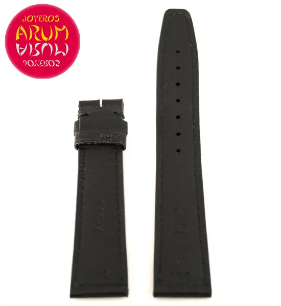 Z IWC Strap Black Leather 58074 19 - 16 "SOLD"