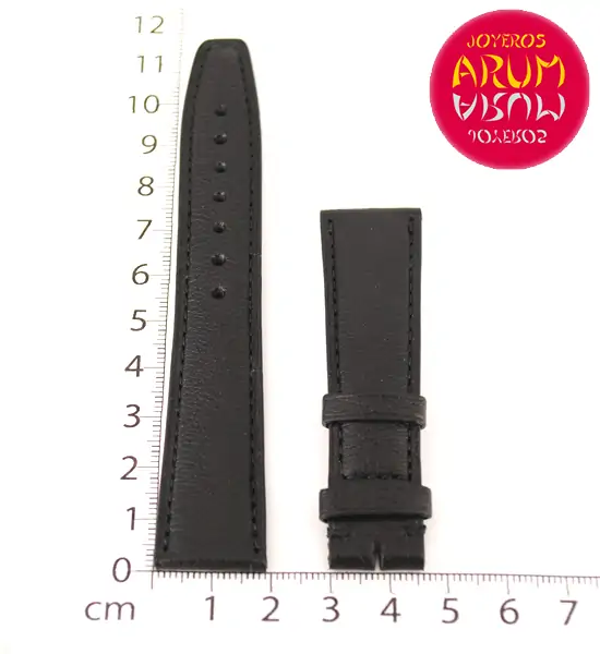 Z IWC Strap Black Leather 58074 19 - 16 "SOLD"