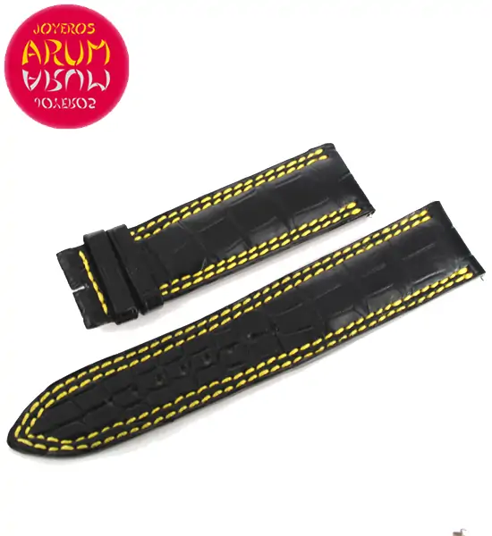 Z Jaeger Le-Coultre Strap Black Crocodile Leather 22 - 20 RAC99