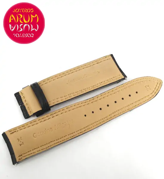 Z Jaeger Le-Coultre Strap Black Crocodile Leather 22 - 20 RAC99