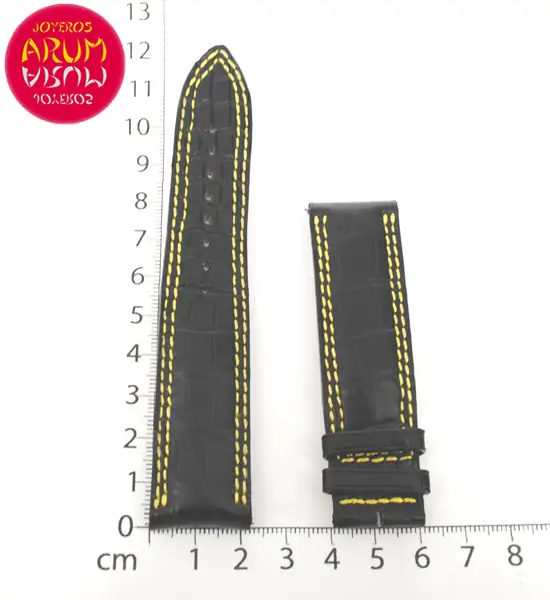 Z Jaeger Le-Coultre Strap Black Crocodile Leather 22 - 20 RAC99