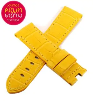 Z Panerai Strap Yellow Crocodile Leather 22 - 20 RAC73 "SOLD"
