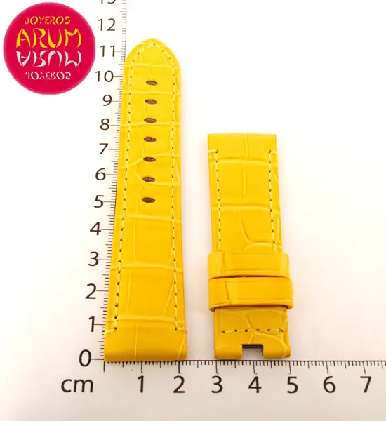 Z Panerai Strap Yellow Crocodile Leather 22 - 20 RAC73 "SOLD"