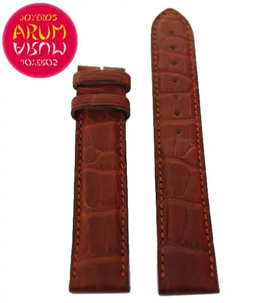 Cartier Strap Brown Crocodile Leather Tank / Ronde RAC22