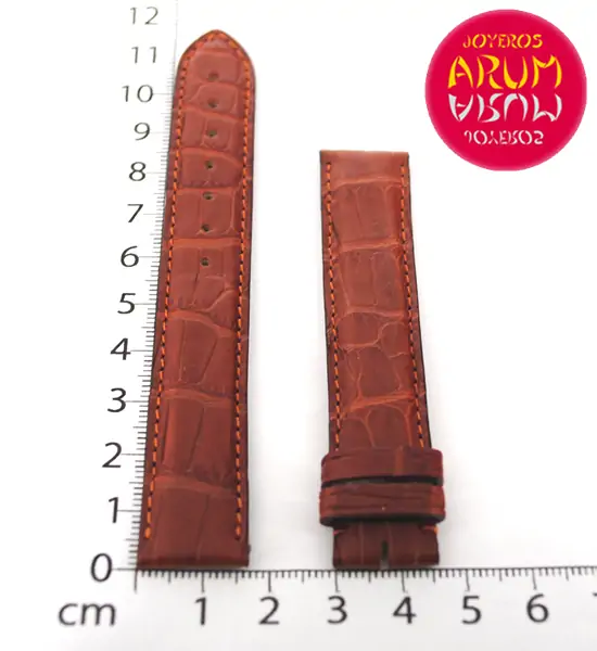 Cartier Strap Brown Crocodile Leather Tank / Ronde RAC22