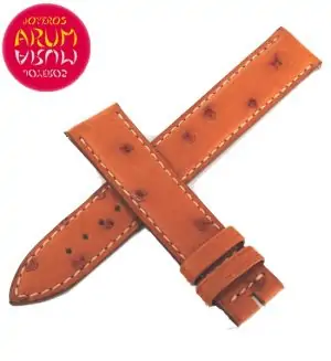 Z Jaeger-LeCoultre Strap Brown Ostrich Leather 17 - 16 RAC84