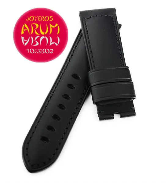 Z Panerai Strap Black Leather 24 - 22 "SOLD"