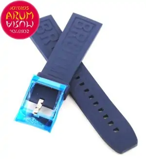 Breitling Strap Blue Rubber Logo 24 - 20 "SOLD"