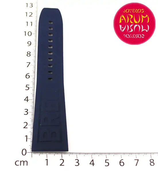 Breitling Strap Blue Rubber Logo 24 - 20 "SOLD"