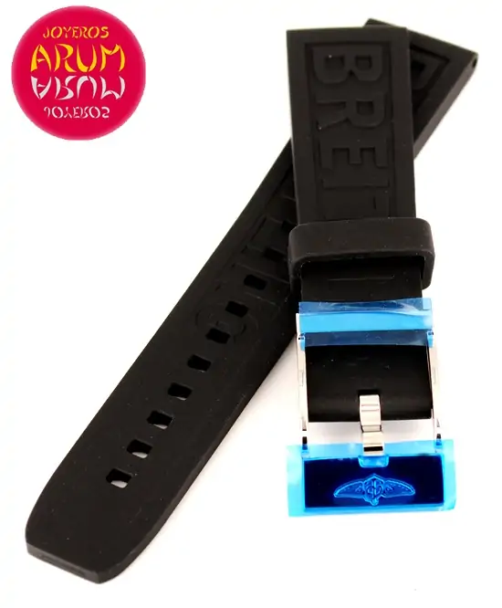 Breitling Strap Black Rubber Logo 20 - 18 RAC68 "SOLD"