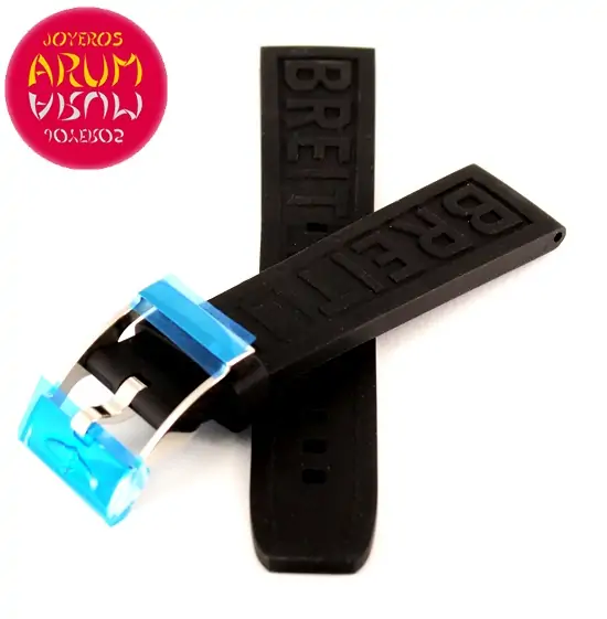 Breitling Strap Black Rubber Logo 20 - 18 RAC68 "SOLD"