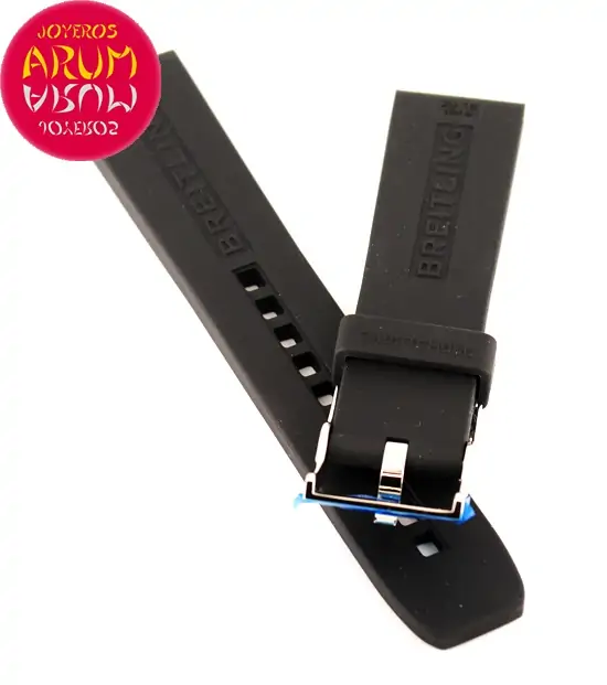 Breitling Strap Black Rubber Logo 20 - 18 RAC68 "SOLD"