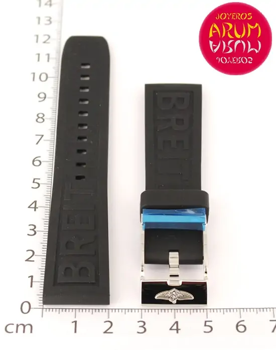 Breitling Strap Black Rubber Logo 20 - 18 RAC68 "SOLD"